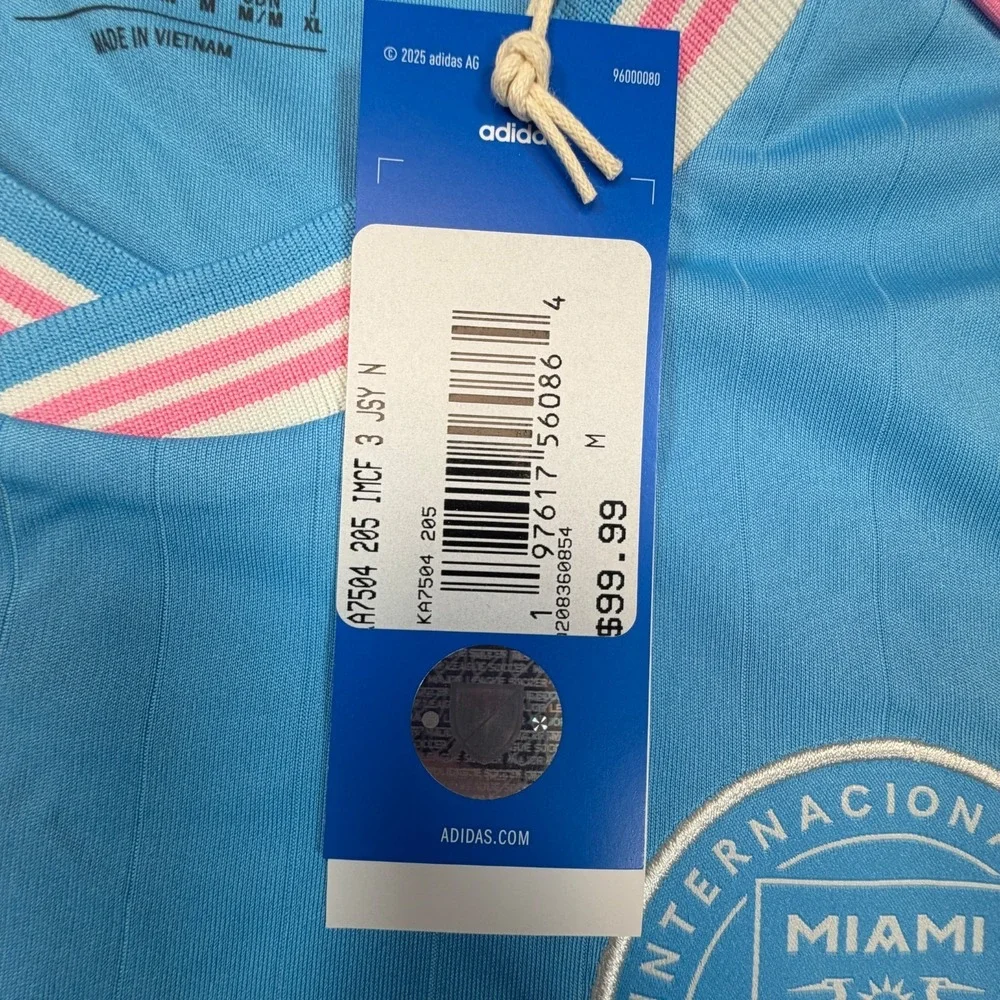 Adidas Lionel Messi Inter Miami CF Player Soccer Jersey Mens Medium #10 Blue NEW